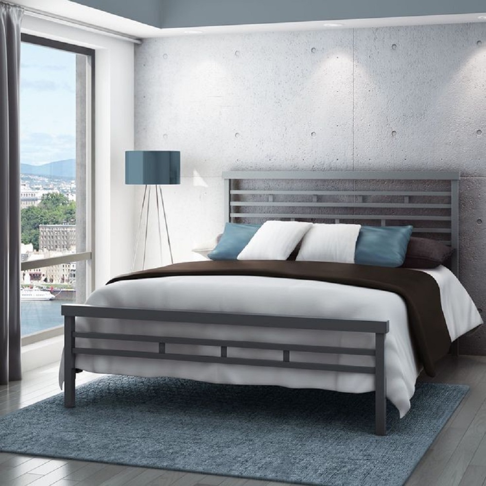 metal bed frame modern design