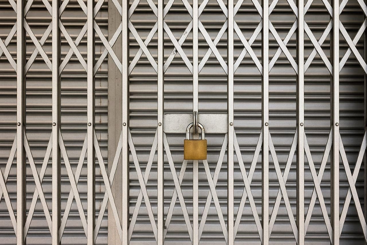 Secure locking system for collapsible gates