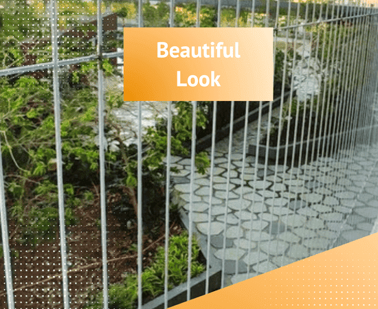 Modern look invisible grill for stylish balcony safety