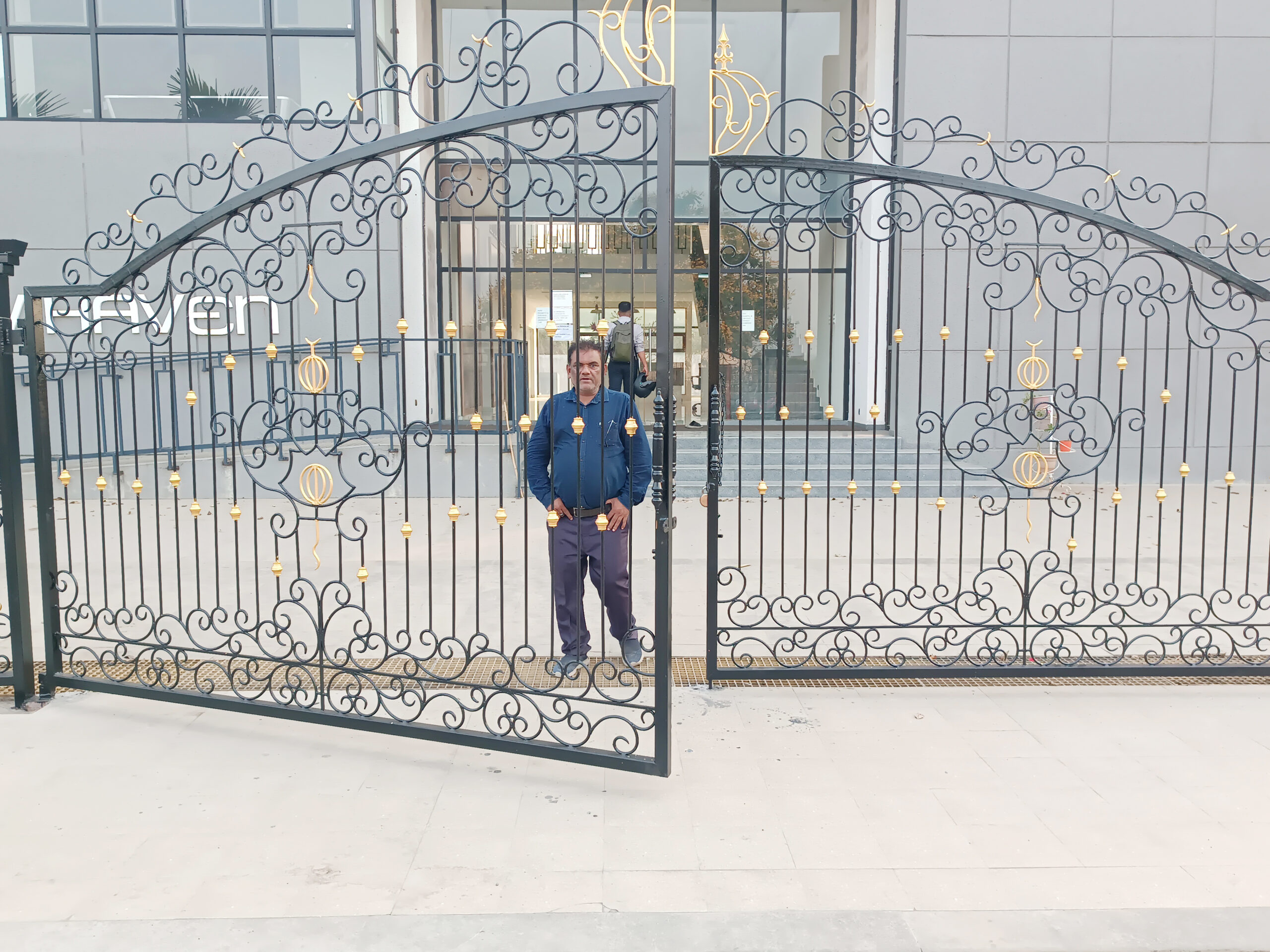 Heavy-duty iron gate manufactured for residential, commercial, and industrial use in Mumbai