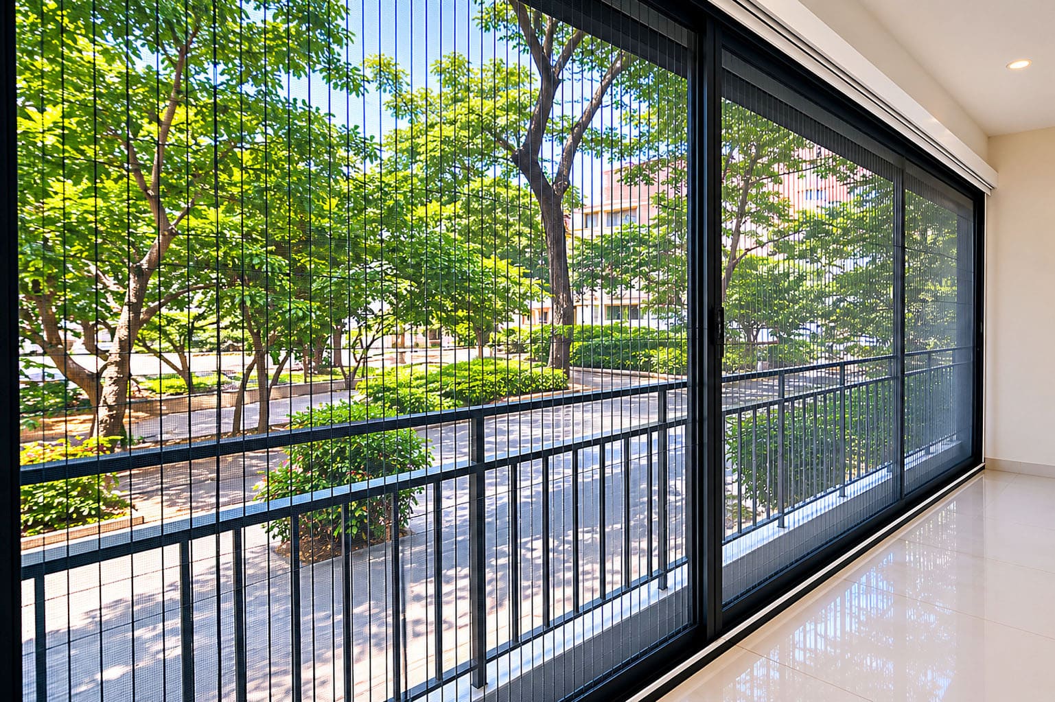 High quality polyester fibre mosquito mesh window for home insect protection and fresh airflow