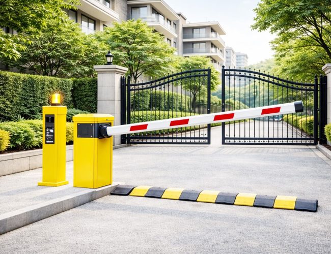 Boom barrier for society gate residential access control system