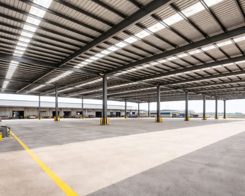 Custom-fabricated terrace shed as per site requirement on industrial rooftop