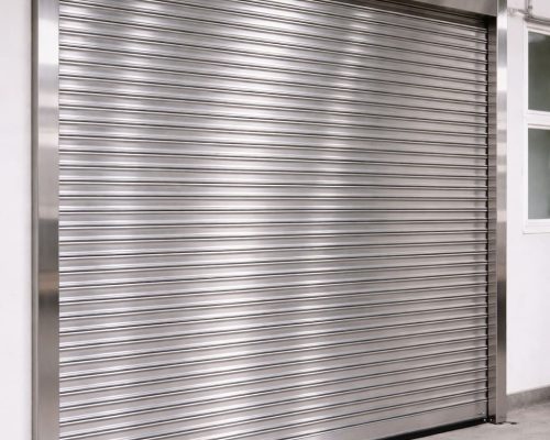 Stainless steel rolling shutter with premium finish